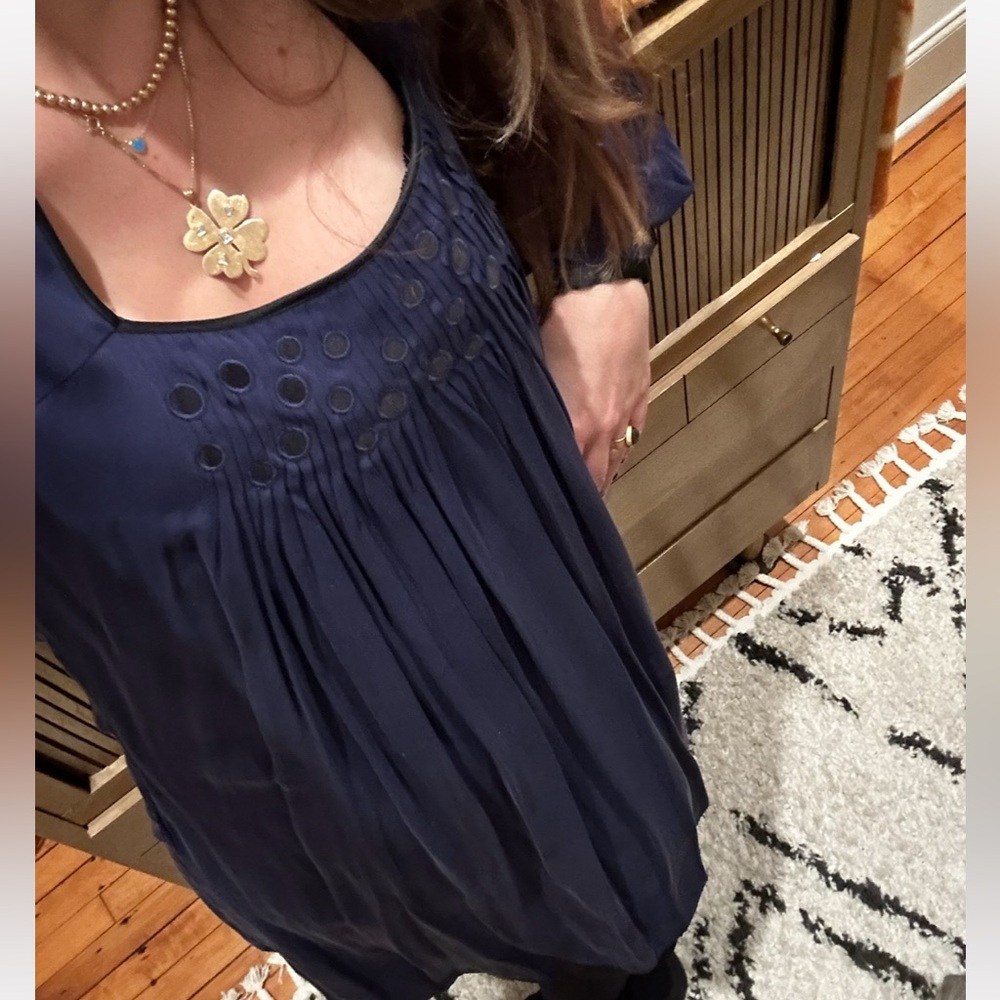 catherine malandrino silk babydoll dress 💙